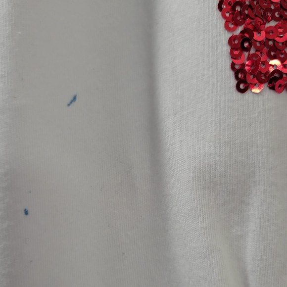 ❤2/$12❤ Tank Top & Tee Bundle (white w/red, gold & silver sequins)- Canada Day! - Picture 9 of 9